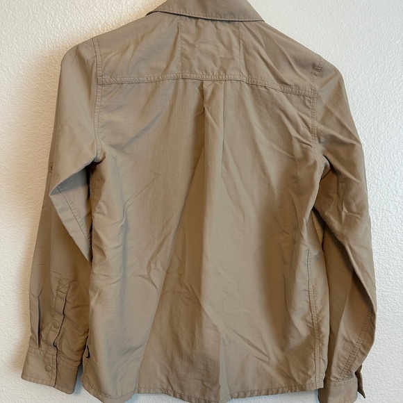 REI Tan Button Down Shirt Lightweight Cotton - Picture 2 of 4